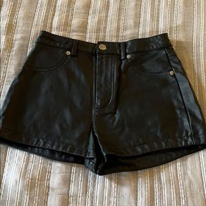 Pleather Shorts